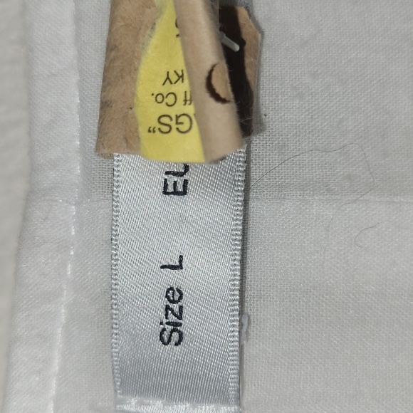 White Dress Gauzy Crinkle Bohemian Milkmaid Artsy Floral Print Relaxed Hi Lo - Picture 4 of 9